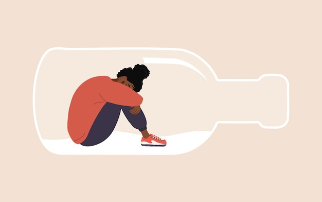 Vector alcoholism concept