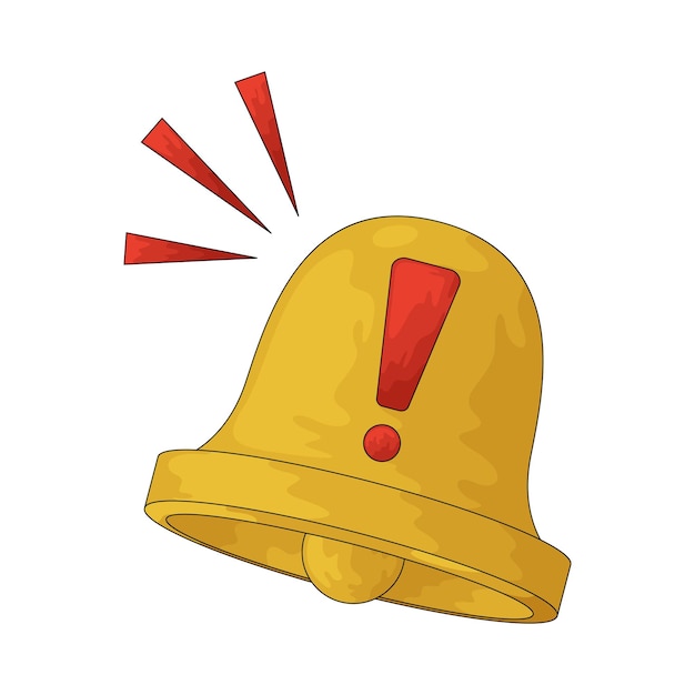 Vector alert bell