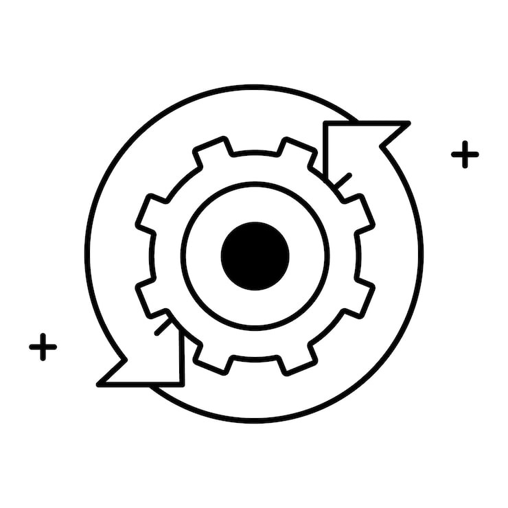 Algorithm Analysis and Reverse Engineering Vector Icon Design system breakdown technology