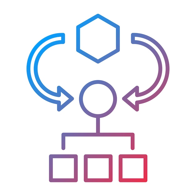 Vector algorithm icon vector image can be used for coding and development