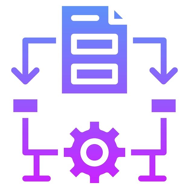 Vector algorithm vector icon illustration of coding and development iconset
