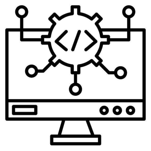 Vector algorithm vector illustration style