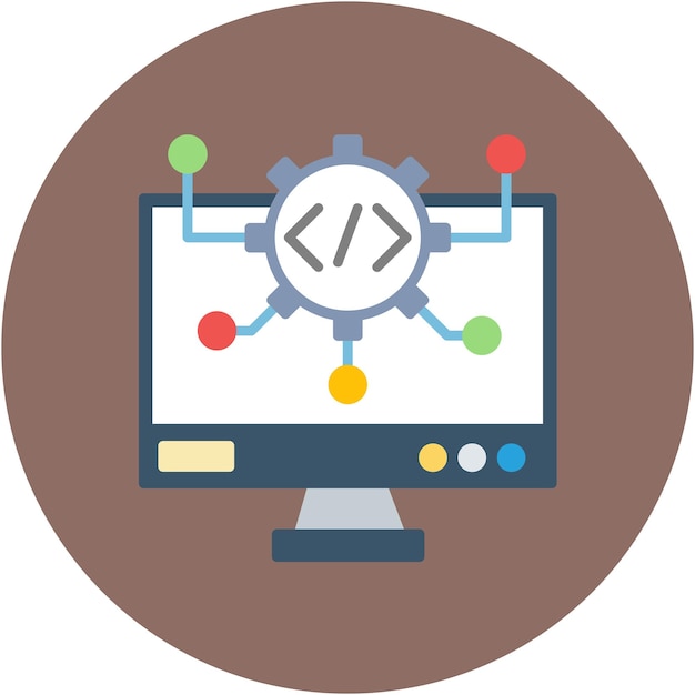 Vector algorithm vector illustration style