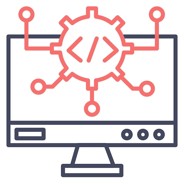 Vector algorithm vector illustration style