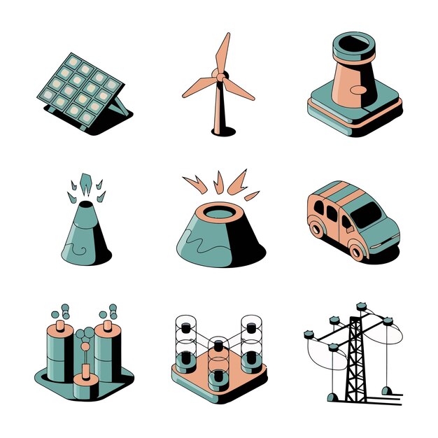 Vector alternative energy sources