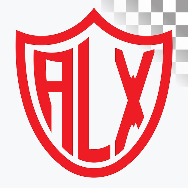 Vector alx letter logo design