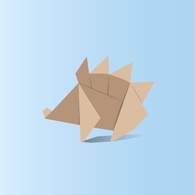 Vector animal origami vector