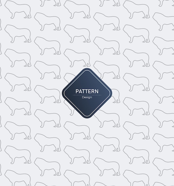 Vector animal pattern design