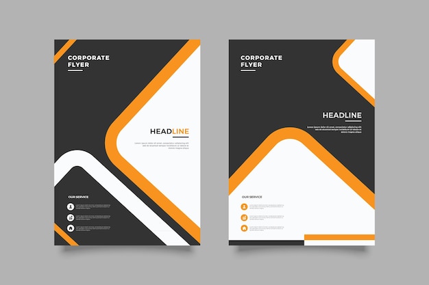 Vector annual report flyer cover design