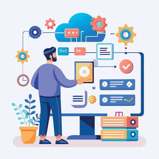 Vector api application programming interface to connect between software or application coding to exchan