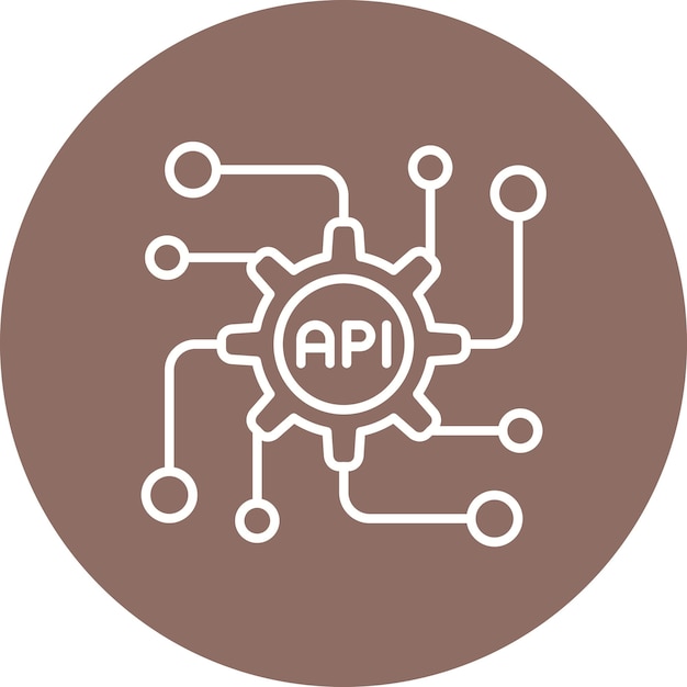 Vector api icon vector image can be used for computer programming