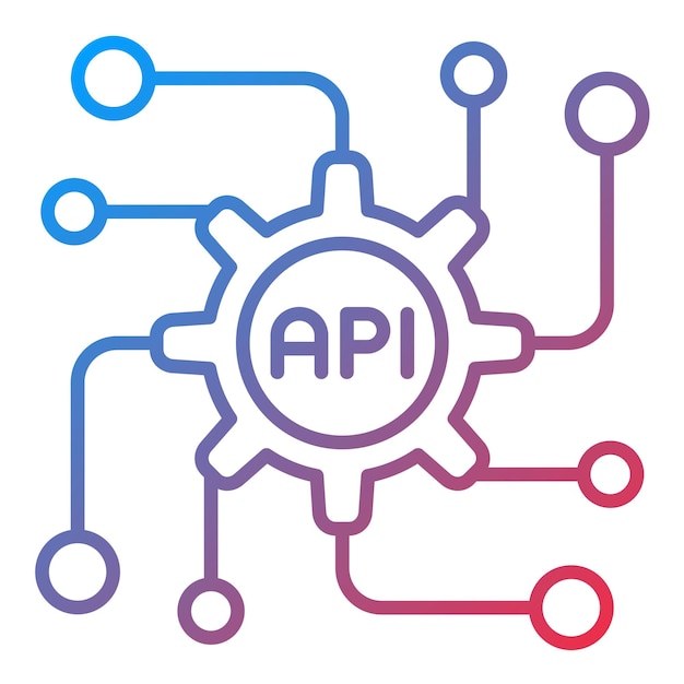 Vector api icon vector image can be used for computer programming
