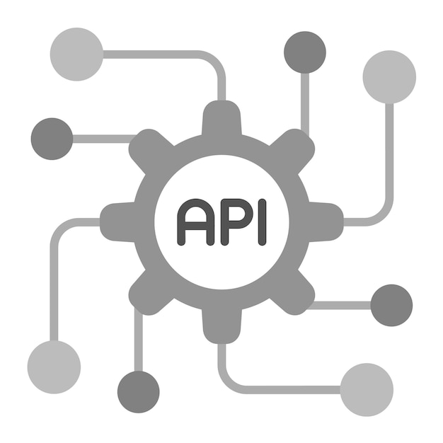 Vector api icon vector image can be used for computer programming