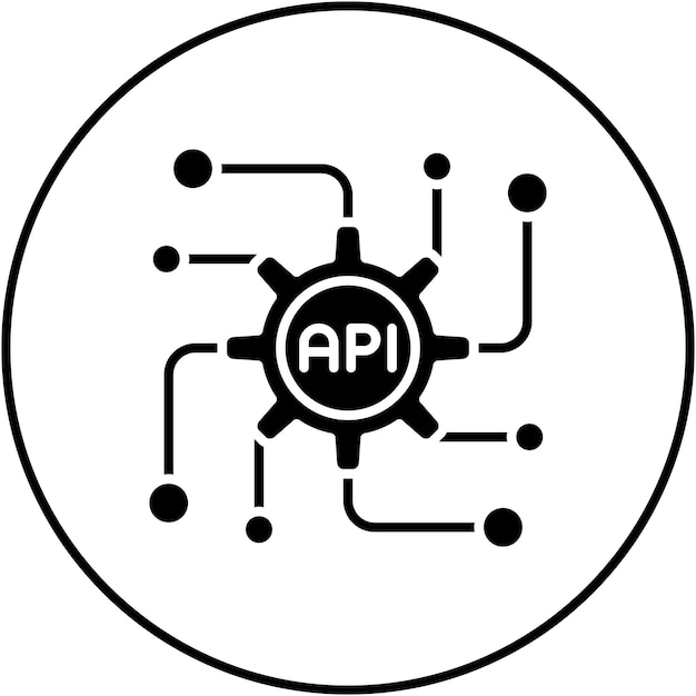 Vector api icon vector image can be used for computer programming