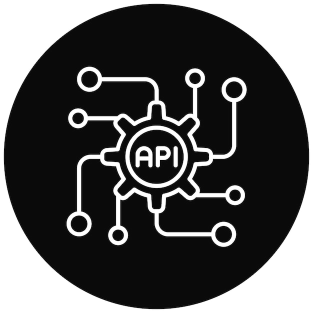 Vector api icon vector image can be used for computer programming