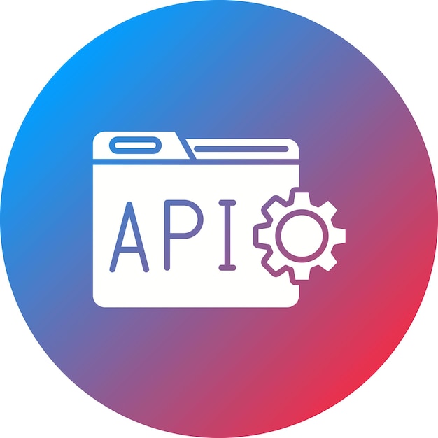 Vector api interface icon vector image can be used for data analytics