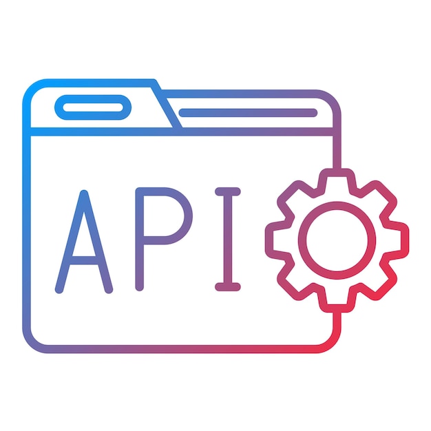 Vector api interface icon vector image can be used for data analytics