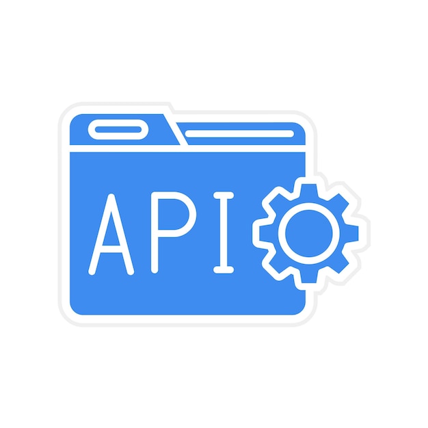 Vector api interface icon vector image can be used for data analytics