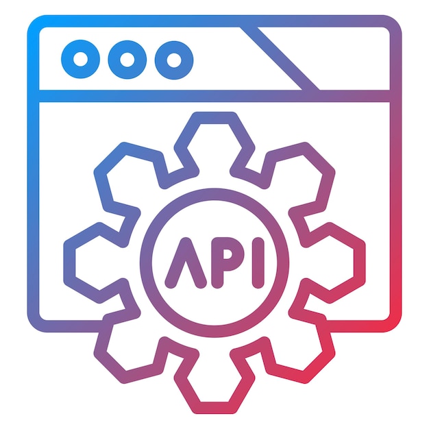 Vector api testing icon vector image can be used for software testing