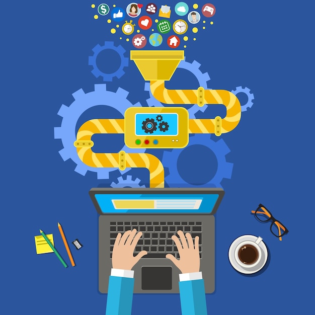 Vector app development for mobile phone. programming and creating application. vector infographics in flat style.