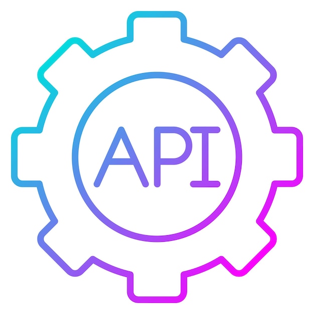 Vector application programming interface vector icon can be used for no code iconset