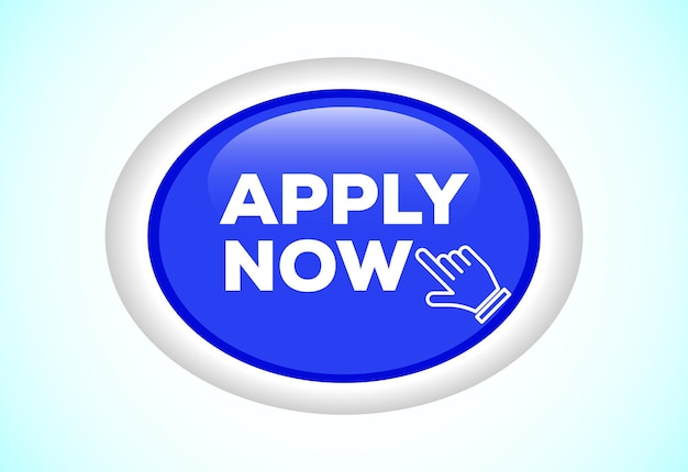 Vector apply now web button suitable for mobile app and website ui design