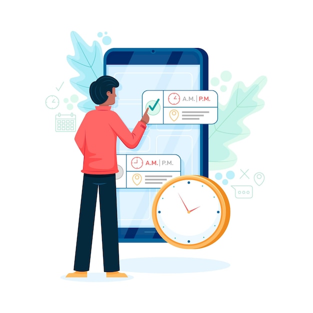 Vector appointment booking theme