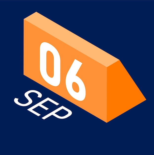 Vector april month calendar book of september