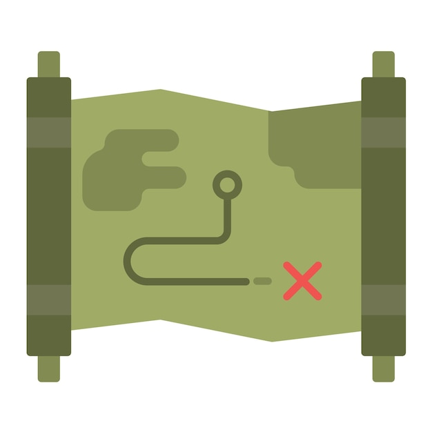 Vector army map vector illustration style