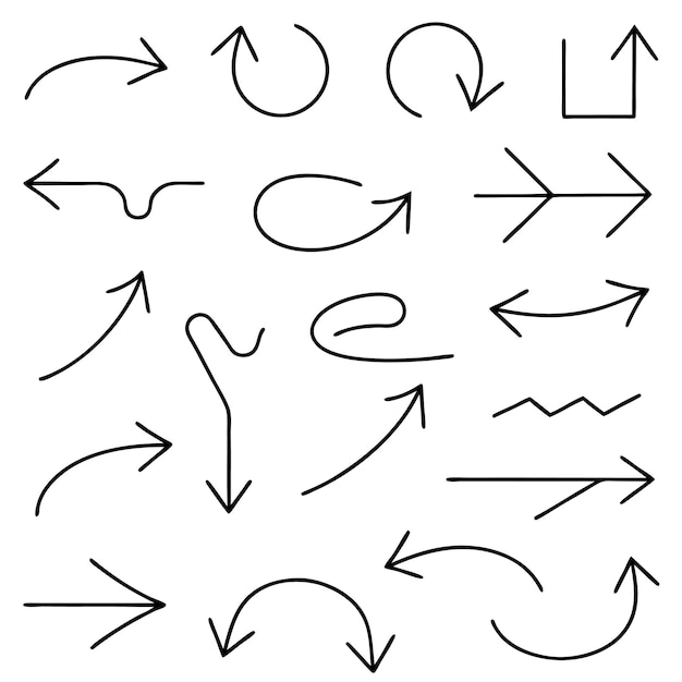 Vector arrow collection set icon vector design isolated design