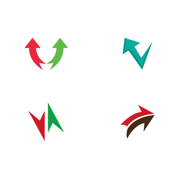 Vector arrows logo template vector icon illustration