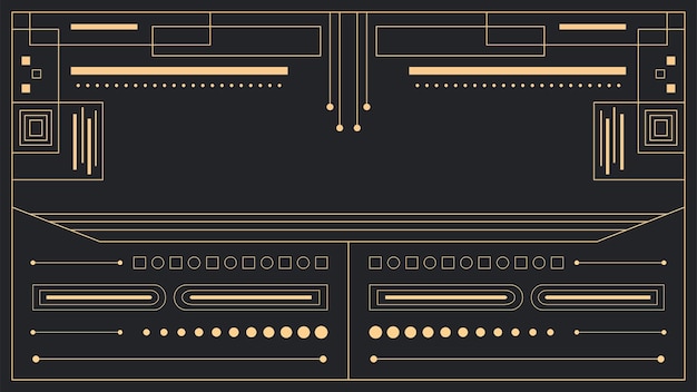 Vector art deco background