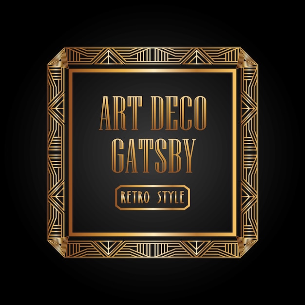 Vector art deco element design