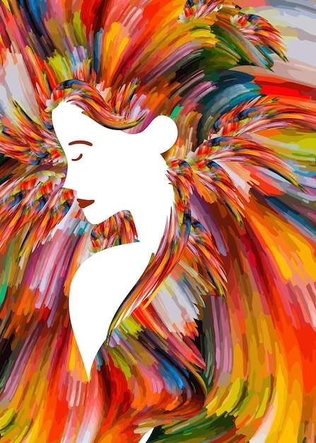 Vector art wall poster abstract