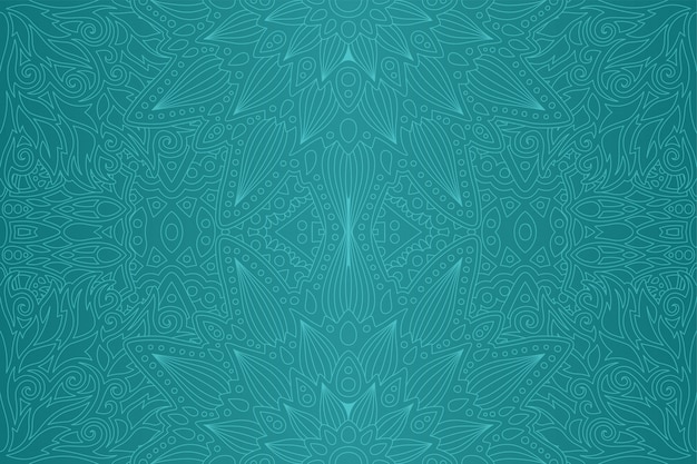 art with blue abstract seamless linear pattern