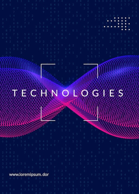 Vector artificial intelligence background. digital technology, deep learning and big data concept. abstract tech visual for system template. neural artificial intelligence background.