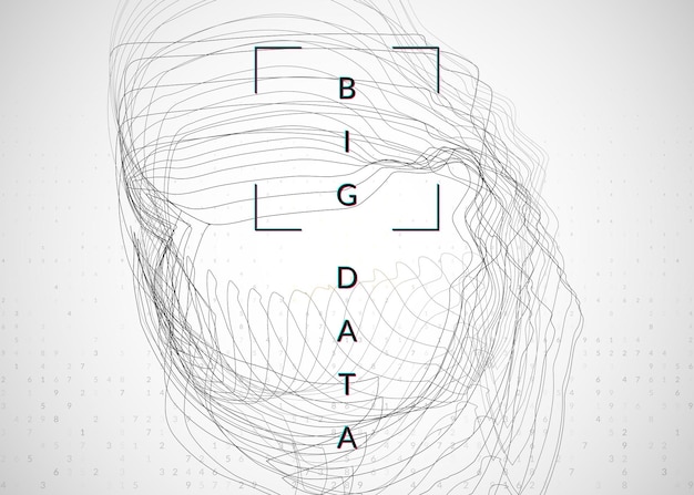 Vector artificial intelligence background. technology for big data, visualization, deep learning and quantum computing. design template for screen concept. colorful artificial intelligence backdrop.