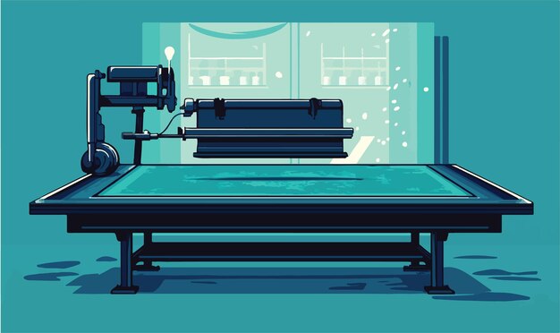 Vector artistic silk screen printing technique with ink spread