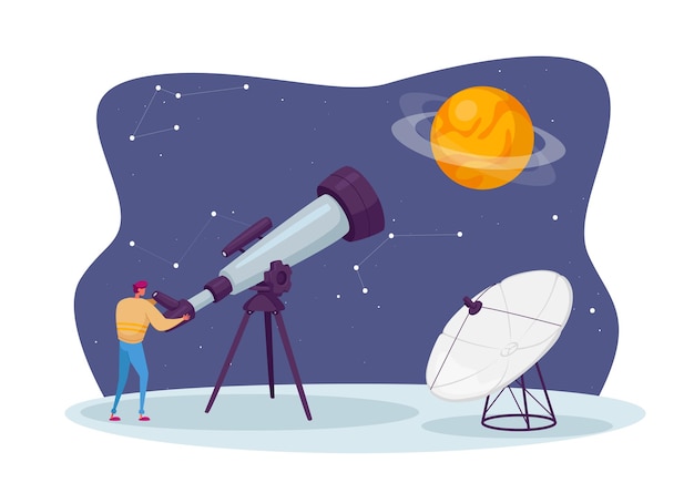 Vector astronomy science illustration