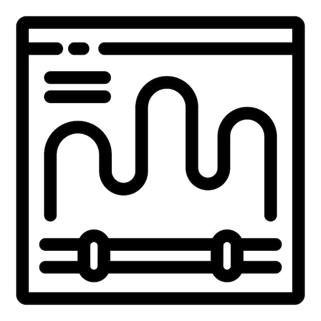 Vector audio editing software showing sound waveform and playback controls