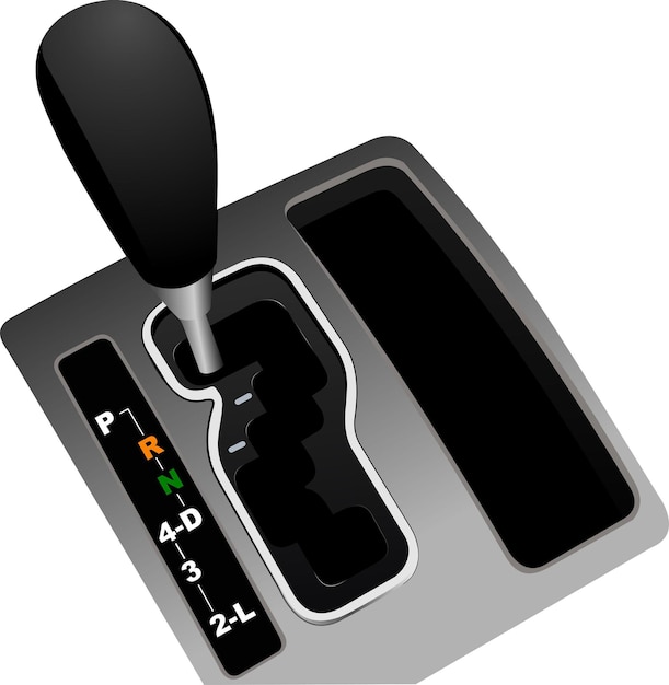 Vector automat gearshift vector illustration