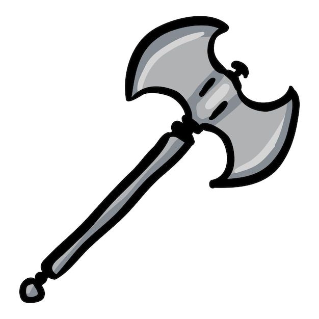Vector axe hand drawn doodle icon