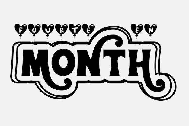 Vector baby milestone svg design