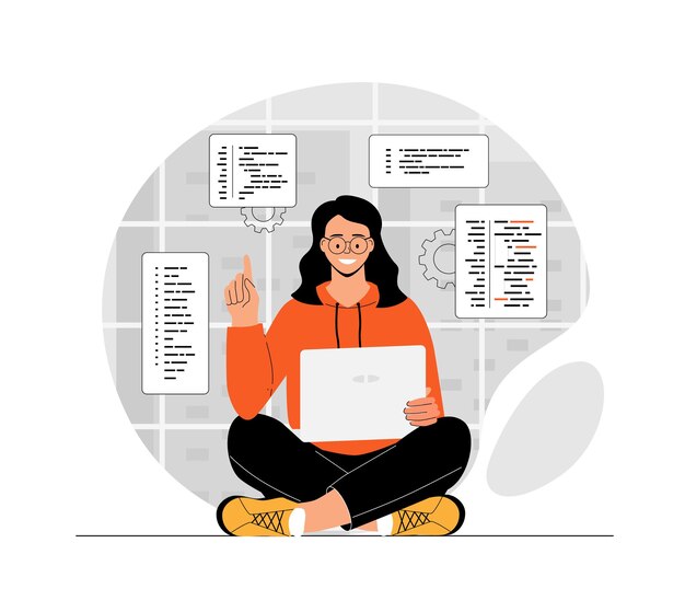 Vector backend development and programming programmer coding and testing program code creating apps work