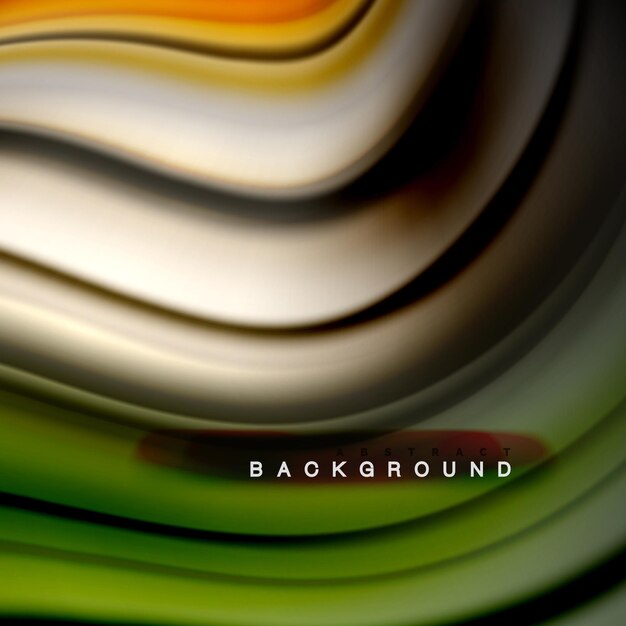 Vector background abstract liquid color wave