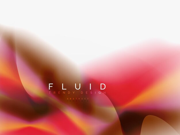 Vector background abstract liquid colors wave flow