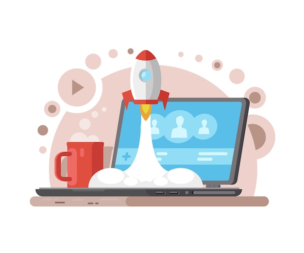 Vector background for startup. 