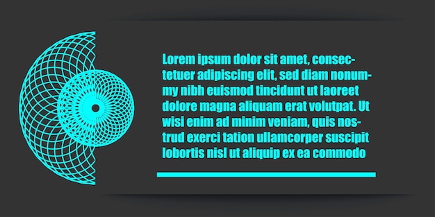 Vector background template for text