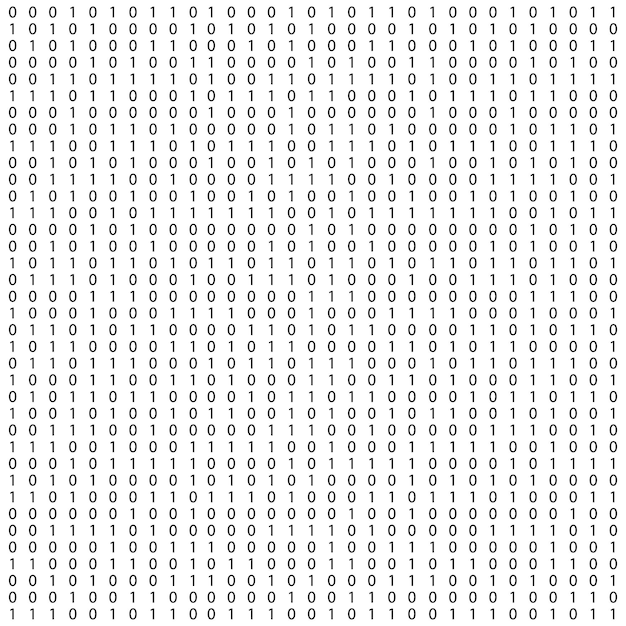 Vector background with numbers on the screen. binary code zero one. matrix. coding. hacker concept. 