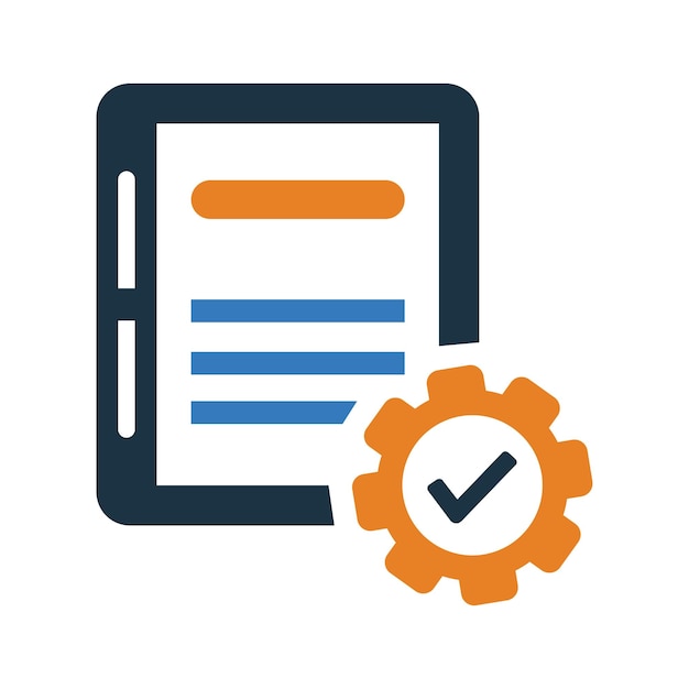 Vector backlog project requirement icon simple editable vector graphics
